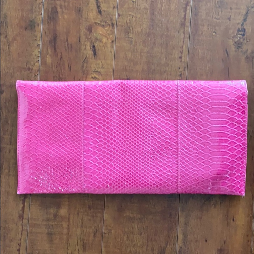 Python Embossed Over Size Clutch - image 2